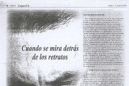 Cuando se mira detrás de los retratos