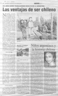 Las Ventajas de ser chileno