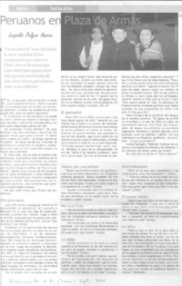 Peruanos en Plaza de Armas