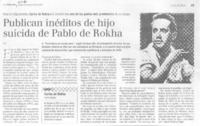Publican inéditos de hijo suicida de Pablo de Rokha