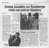 Sensual Jacqueline van Rysselberghe revela sus poderes hipnóticos