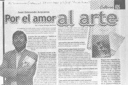 Por el amor al arte (entrevistas)