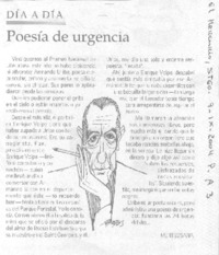 Poesía de urgencia