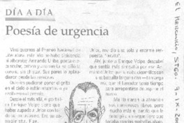 Poesía de urgencia