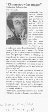 El Maestro y las magas