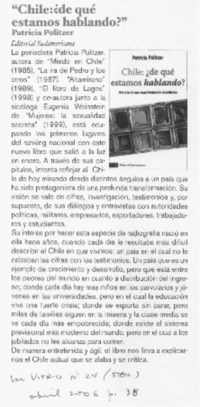 Chile: ¿de qué estamos hablando?