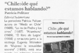 Chile: ¿de qué estamos hablando?