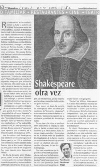 Shakespeare otra vez