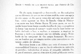 Efigie y poesía de Luis Merino Reyes