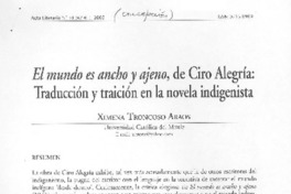 El mundo es ancho y ajeno