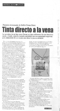 Tinta directo a la vena