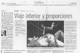 Viaje interior y proporciones