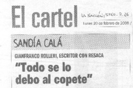 "Todo se lo debo al copete" (entrevistas)