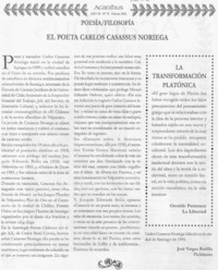 El poeta Carlos Casassus Noriaga