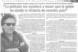 "La Película me ayudará a hacer que la gente no olvide la historia de nuestro país"