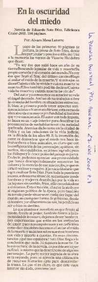 En la oscuridad del miedo