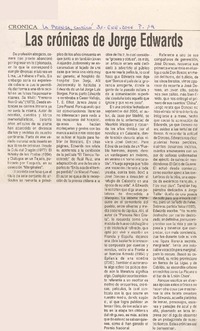 Las Crónicas de Jorge Edwards