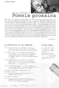 Poesía prosaica