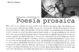 Poesía prosaica