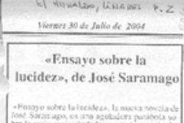 Ensayo sobre la lucidez, de José Saramago