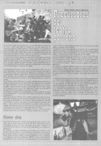 Precursores del teatro porteño