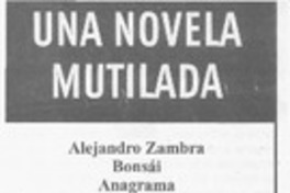Una novela mutilada