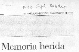 Memoria herida