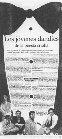 Los jóvenes dandies de la poesía chilena