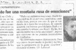 Poeta chileno: "Esto fue una montaña rusa de emociones"