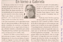 En torno a Gabriela
