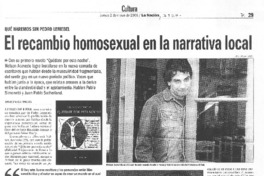 El recambio homosexual en la narrativa local