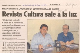 Revista cultura sale a la luz