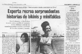 Experta recrea sorprendentes historias de bikinis y minifaldas (entrevistas)