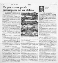 Un Gran avance para la historiografía del sur chileno