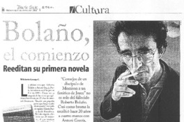 Bolaño, el comienzo