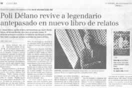 Poli Délano revive a legendario antepasado en nuevo libro de relatos (entrevistas)
