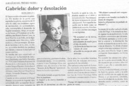 Gabriela: dolor y desolación