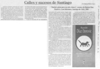 Calles y sucesos de Santiago