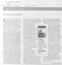Poesía erótica