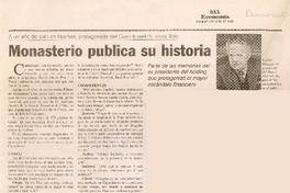 Monasterio publica su historia