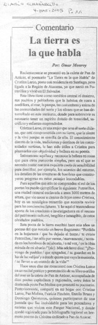La Tierra es la que habla