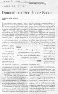 Dominó con Hernández Parker