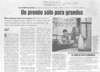 Un Premio sólo para grandes