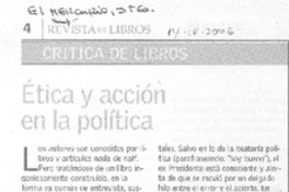 Ética y acción en la política