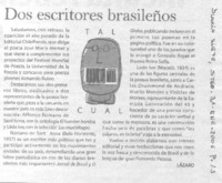 Dos escritores brasileños