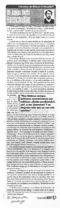 Mi amiga Doris Huenchullan