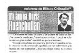 Mi amiga Doris Huenchullan