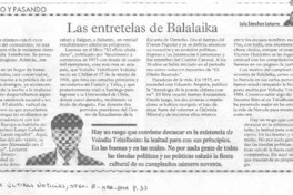 Las entretelas de Balalaika