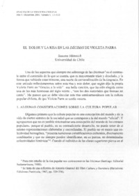 El dolor y la risa en las Décimas de Violeta Parra
