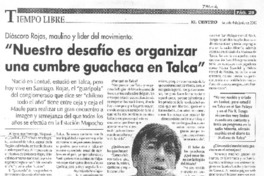 Nuestro desafío es organizar una cumbre guachaca en Talca [entervista]